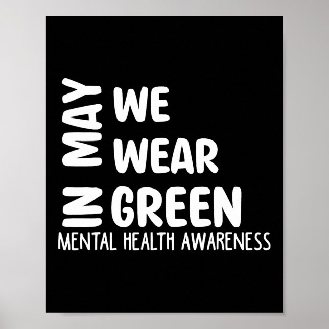Affiche Puissions-nous porter le Mois vert de sensibilisat (Devant)