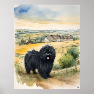 Affiche Puli - Art Chien Imprimer