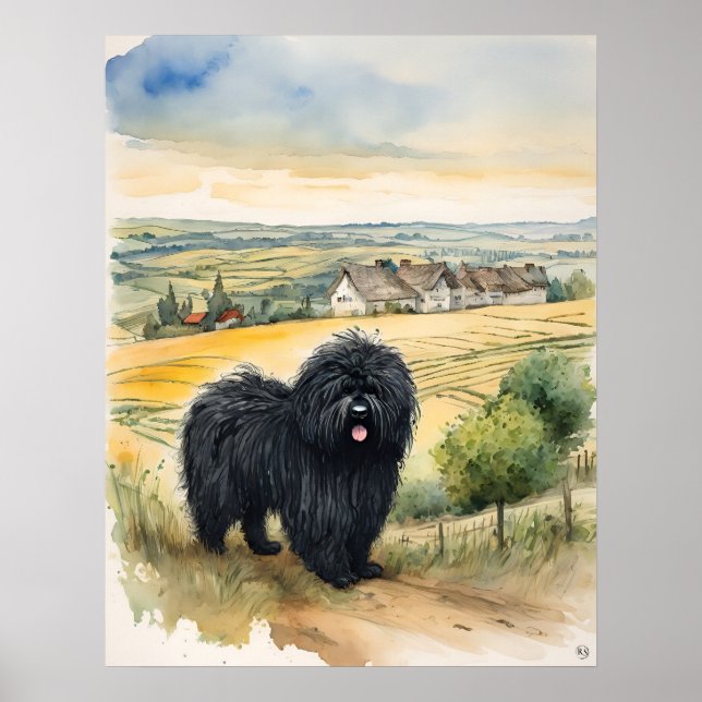 Affiche Puli - Art Chien Imprimer (Devant)