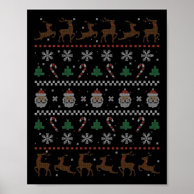 Affiche Pull de Noël moche de Noël  (Devant)