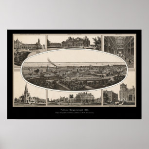 Affiche Pullman, Chicago (vers 1880)