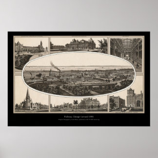 Affiche Pullman, Chicago (vers 1880)