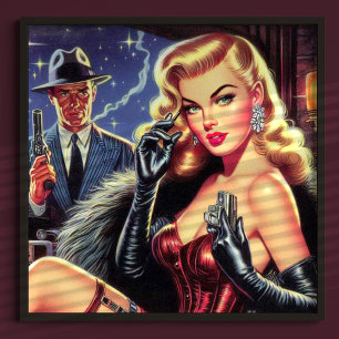 Affiche Pulpe de glamour vintage