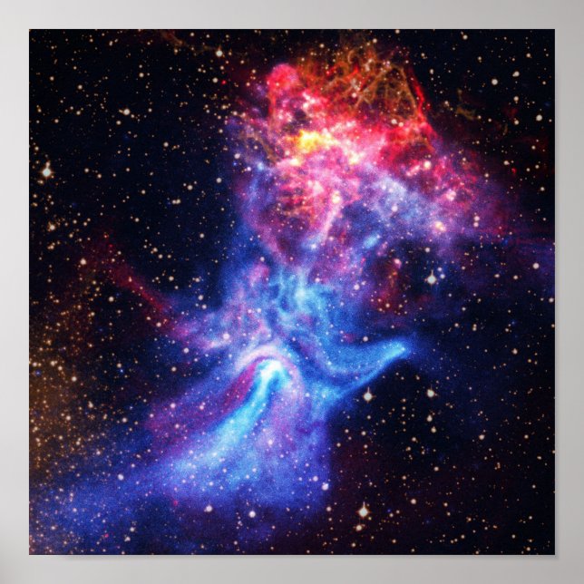 Affiche Pulsar B1509 - Nébuleuse aux rayons X de la Main d (Devant)