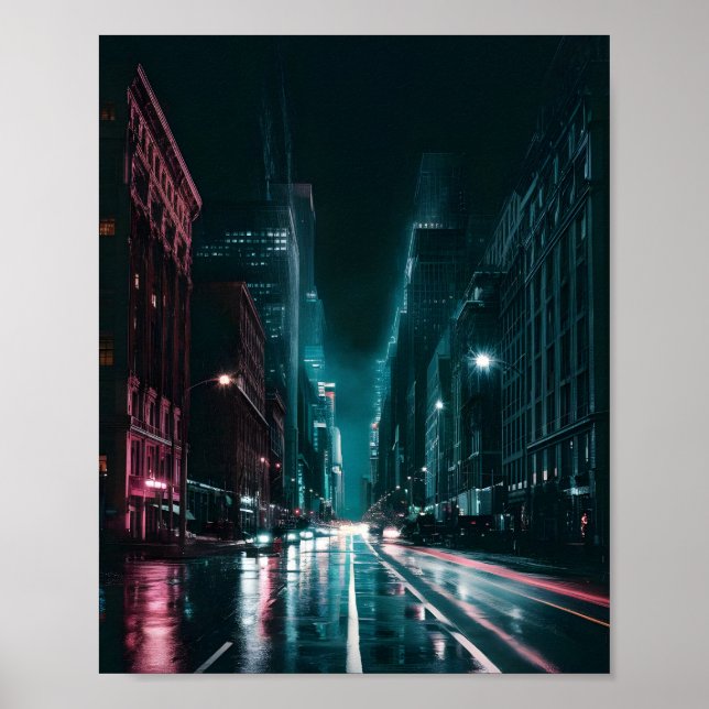 Affiche Pulse de nuit : Vibrance urbaine (Devant)