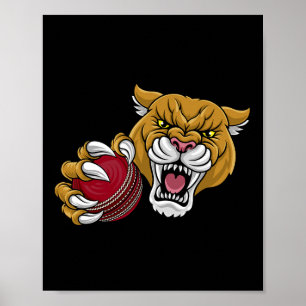 Affiche Puma Pantherre Lion de montagne Puma Cricket Dessi