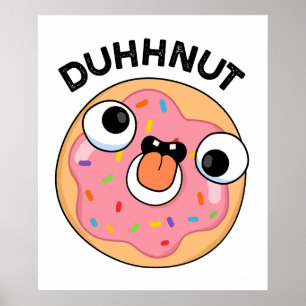 Affiche Pun à beignets soyeux