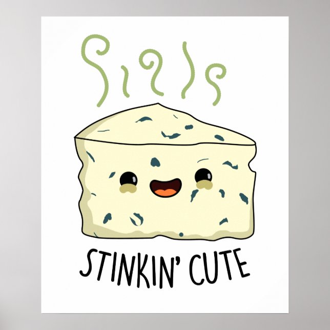 Affiche Pun au fromage chou Stinkin (Devant)