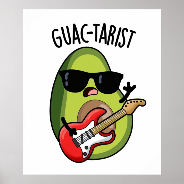 Affiche Pun d'Avocado amusant guac-tariste (Devant)