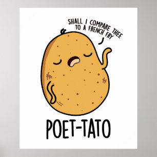 Affiche Pun de pomme de terre drôle de tato