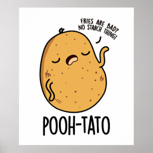 Affiche Pun de pomme de terre drôle de tato