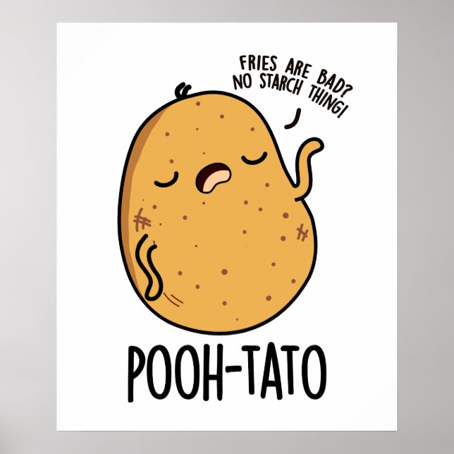 Affiche Pun de pomme de terre drôle de tato (Devant)