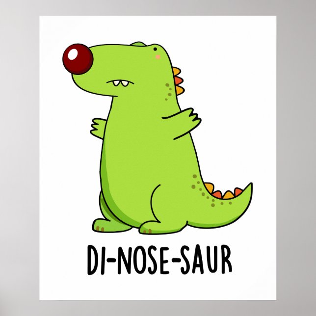 Affiche Pun Dinosaure Dinosaure Drôle (Devant)