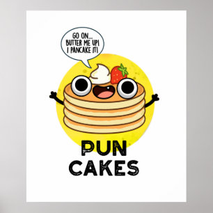 Affiche Puncakes Drôle Pancake Pun