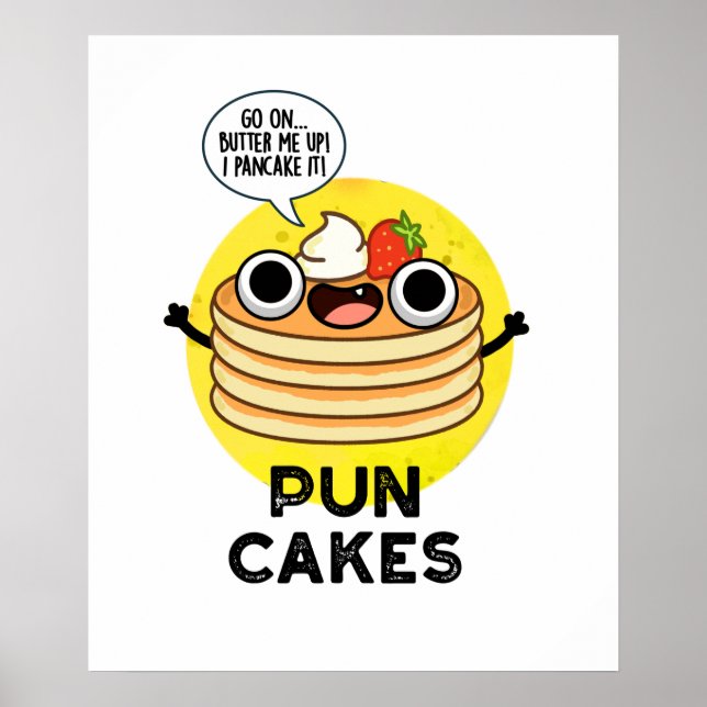 Affiche Puncakes Drôle Pancake Pun (Devant)