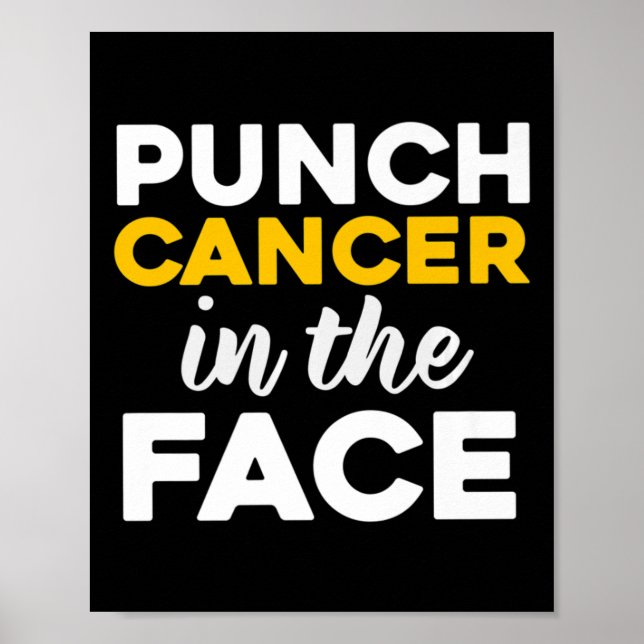 Affiche Punch (enfance) Cancer dans le visage sensibilisat (Devant)