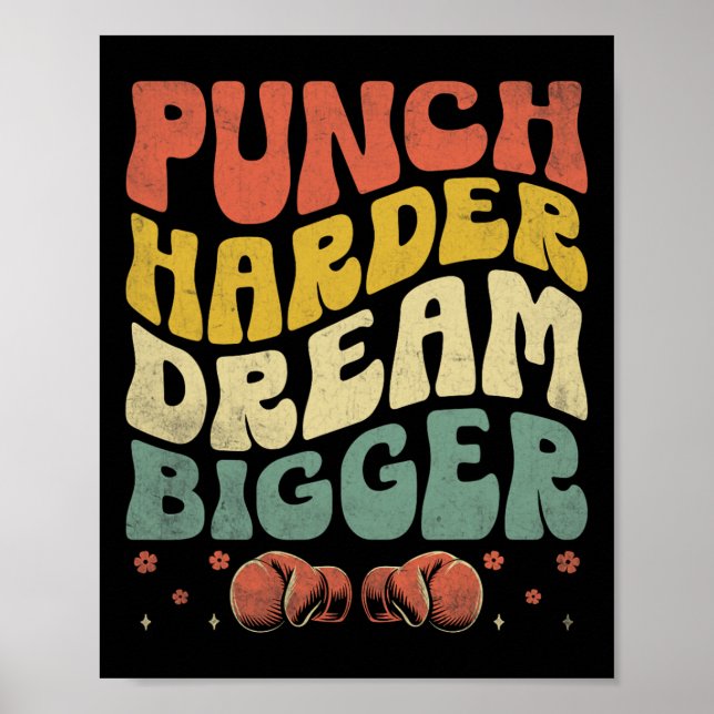 Affiche Punch plus Harder Dream plus grand Boxer Sports Fo (Devant)