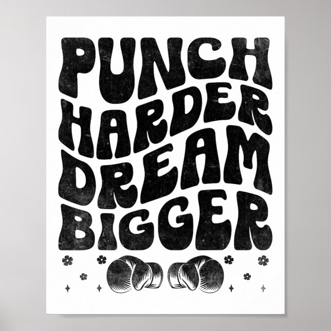 Affiche Punch plus Harder Dream plus grand Boxer Sports Fo (Devant)