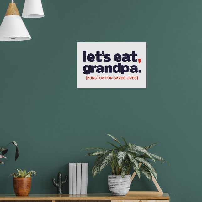 Affiche Punctuation saves lives (Salon 1)
