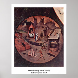 Affiche Punishment Of Seven Deadly By Hieronymus Bosch