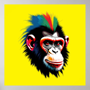 Affiche Punk Chimp