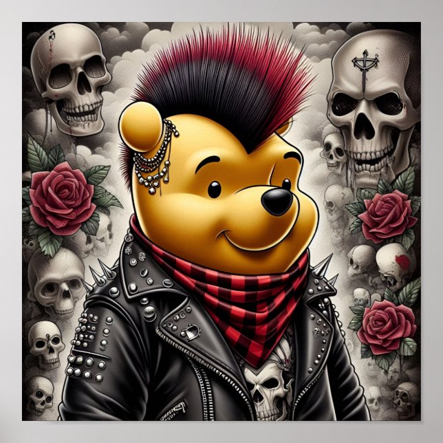 Affiche Punk Winnie l'Ooh 1 (Devant)