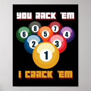 Affiche Puns Billard Joueur Ou Athlète