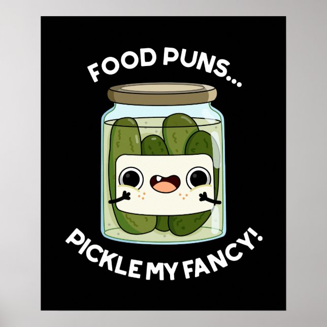 Affiche Puns de nourriture Picker Mon Fancy Amusante Pun d (Devant)