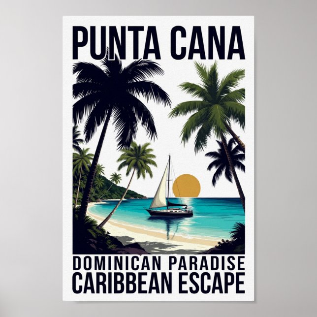 Affiche Punta Cana Paradis Dominicain (Devant)