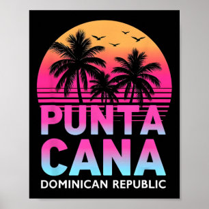 Affiche Punta Cana République Dominicaine Plage Vacances F