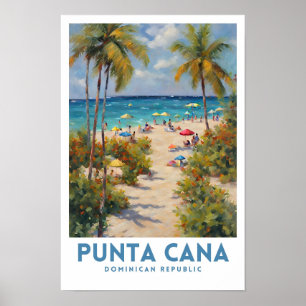 Affiche Punta Cana République Dominicaine Voyage esthétiqu