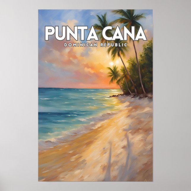 Affiche Punta Cana Travel Art (Devant)