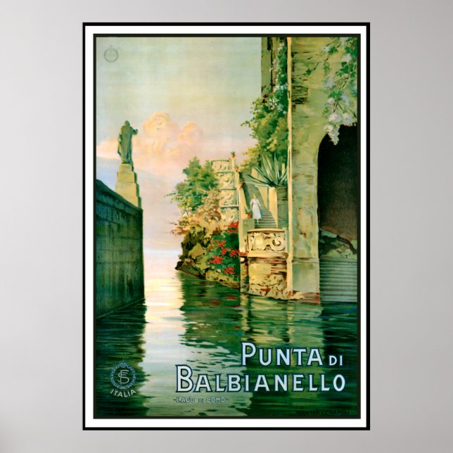 Affiche Punta Di Balbianello et le lac de Côme (Devant)