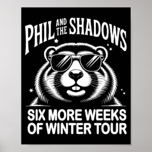 Affiche Punxy Phil et les ombres Jour de la marmotte févri