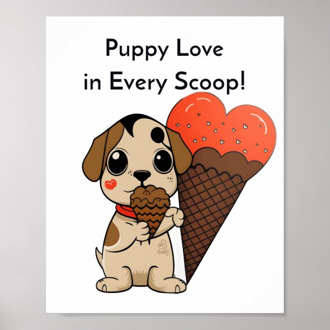 Affiche Puppy Love in Every Scoop ! (Devant)