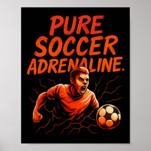 Affiche Pure Adrénaline de Football Graffiti Équipement de