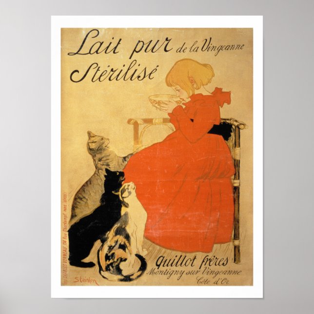 Affiche 'Pure Sterilized Milk from La Vingeanne', 1894 (co (Devant)