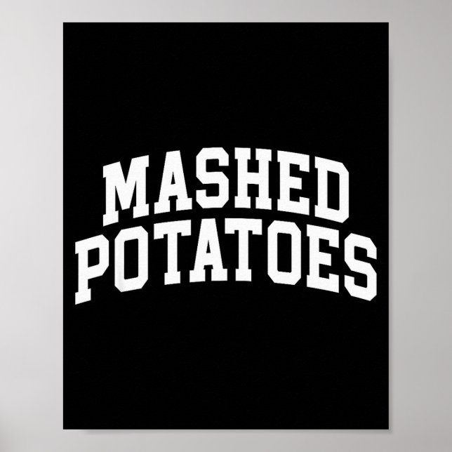 Affiche Purée de pommes de terre Thanksgiving, Pommes de t (Devant)
