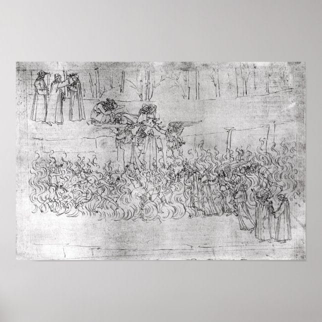 Affiche Purgatoire, de la comédie divine de Dante (Devant)