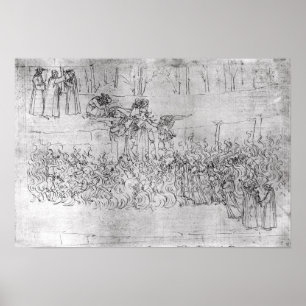 Affiche Purgatoire, "de la comédie divine" par Dante