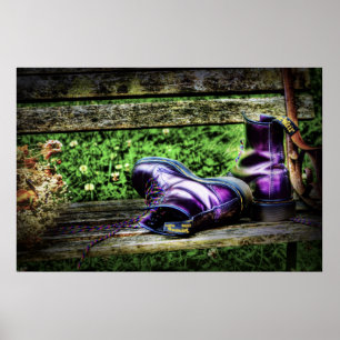 Affiche Purple Boots art print