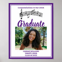 Purple Choir Photo High School Graduation Party