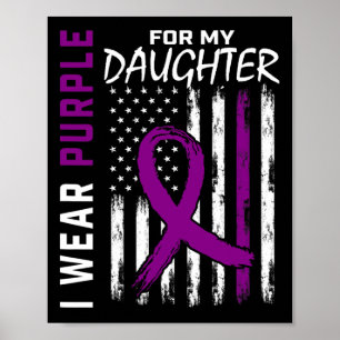 Affiche Purple Daughter Pancreatic Cancer Awareness Usa Fl