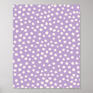 Affiche Purple Dots Animal Print Spots