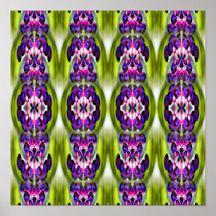 Affiche Purple Elderberries Miroir Nature Abstraite