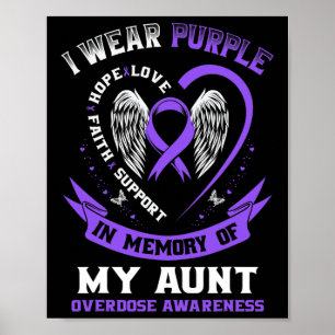 Affiche Purple En Mémoire De Mes Adjudicateurs D'Overdose