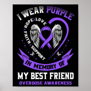 Affiche Purple En Mémoire De Mon Meilleur Ami Drogue Surdo