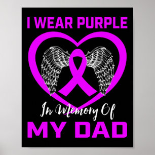 Affiche Purple En Mémoire De Mon Père Cancer Pancréatique