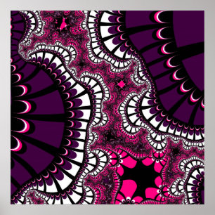 Affiche Purple et rose