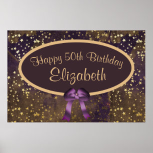Affiche Purple Gold Stardust 50e anniversaire